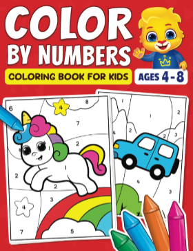 Color By Numbers Coloring Book For Kids