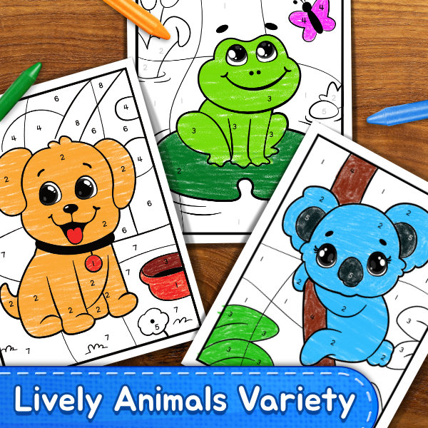 Color By Numbers Coloring Book For Kids4