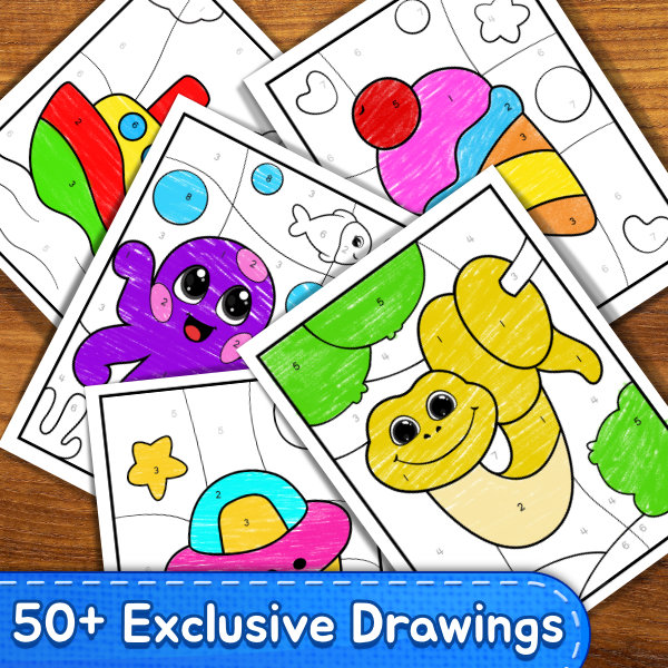 Color By Numbers Coloring Book For Kids6