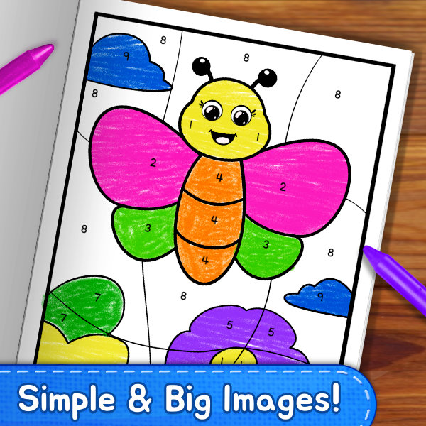 Color By Numbers Coloring Book For Kids7