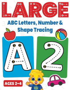 Large ABC Letters, Number & Shape Tracing