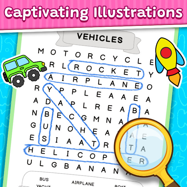 Word Search For Kids Puzzle Book3