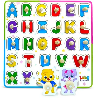 Wooden Alphabet Puzzle By Lucas & Friends