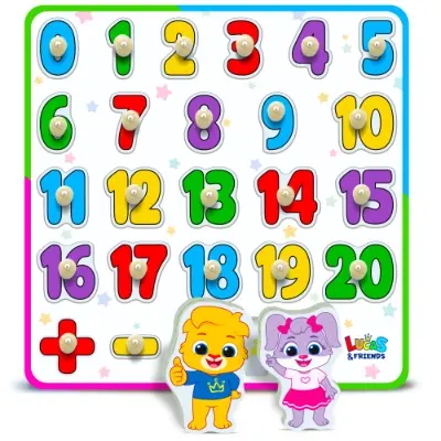 Wooden Number Puzzle Toys