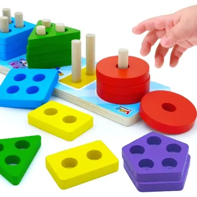 Wooden Sorting & Stacking Montessori Toys